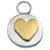 sterling silver passion heart charm
