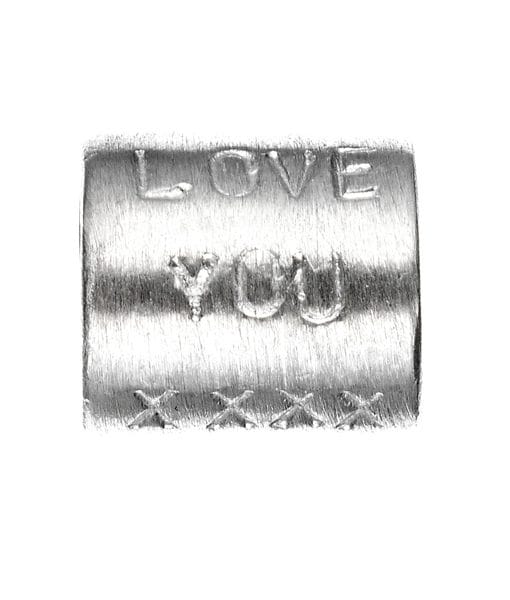 personalised sterling silver bead charm