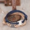 men's personalised sterling silver ID rope bracelet