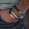 men's personalised ID rope bracelet
