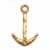 anchor charm sterling silver and gold plate