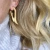 gold wing earrings